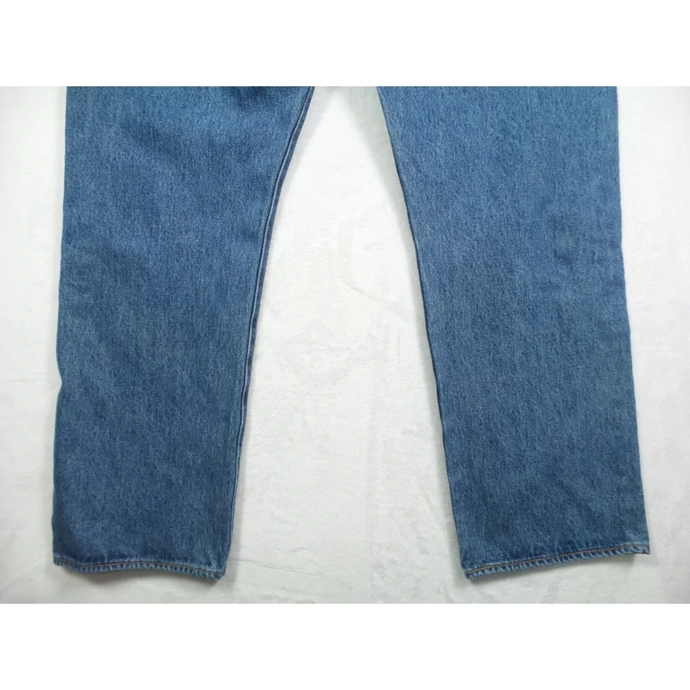 Levis 501 Jeans Mens Size 40 x 30 Blue Denim Classic Button Fly Straight Leg‎